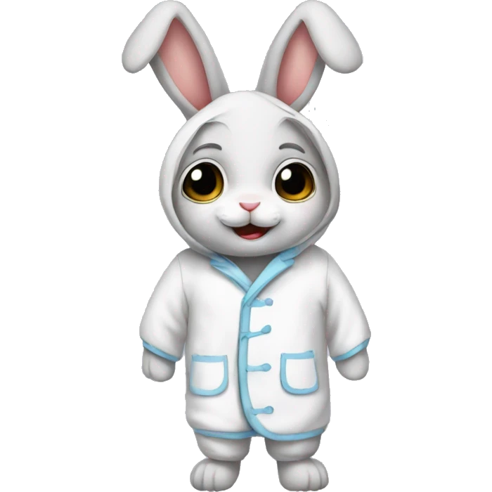 Rabbit pajama emoji