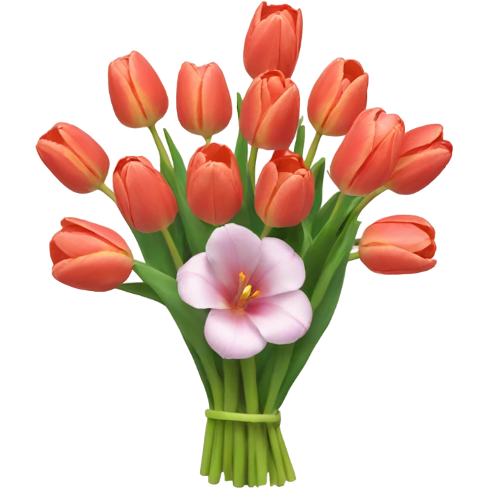 do a tulip bouquet  emoji