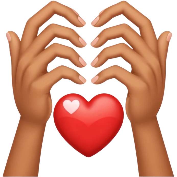 Corazón con las manos como éstas🖐️ emoji