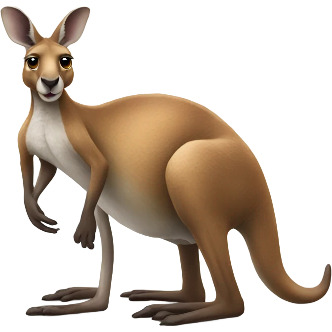Kangaroo stance emoji