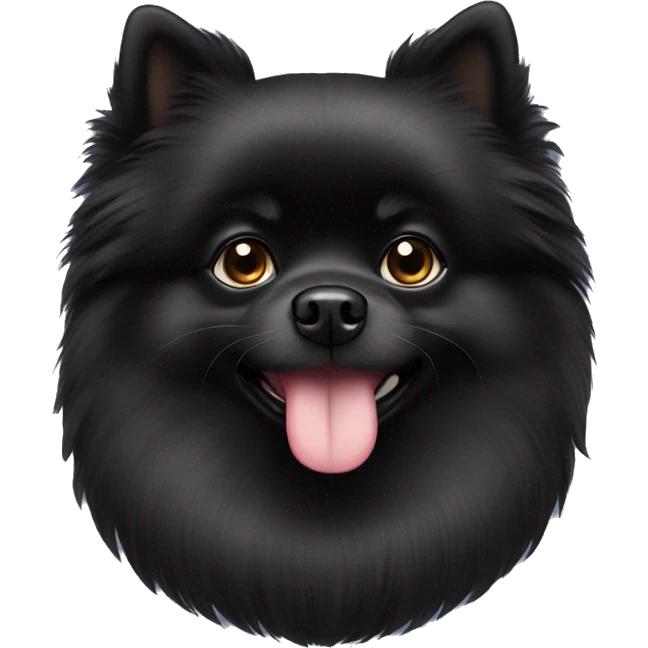 black pomeranian emoji