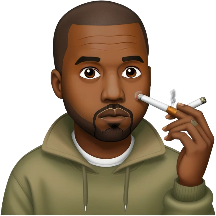 Kanye west smoking wees emoji