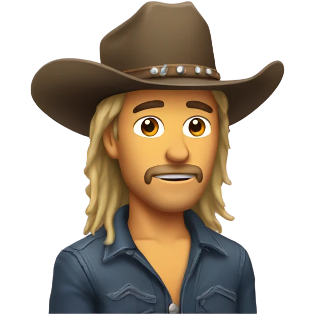 mullet cowboy  emoji
