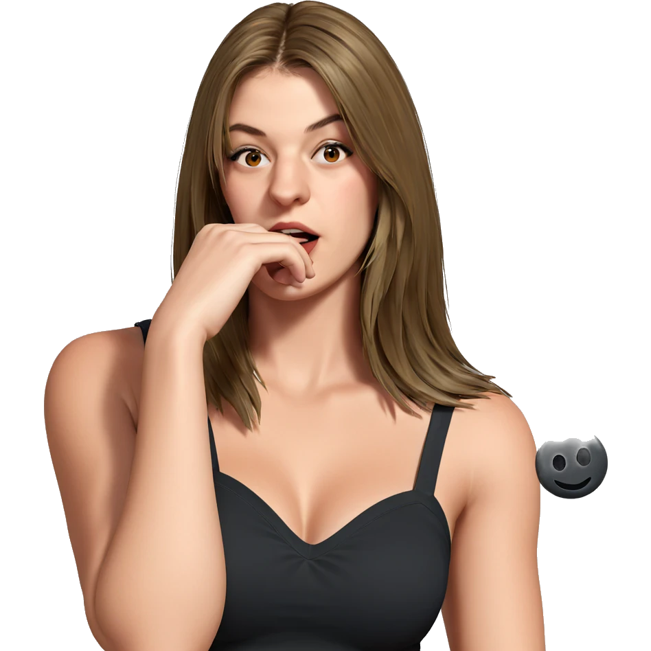 realistic portrait of girl emoji