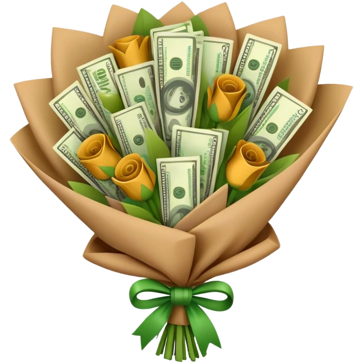 Cash bouquet  emoji
