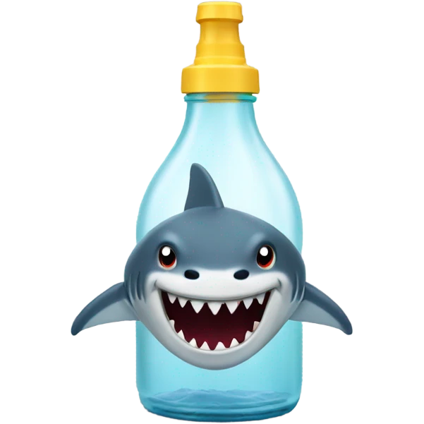 shark bottle emoji