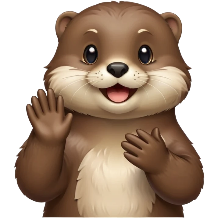 Otter clapping approval emoji