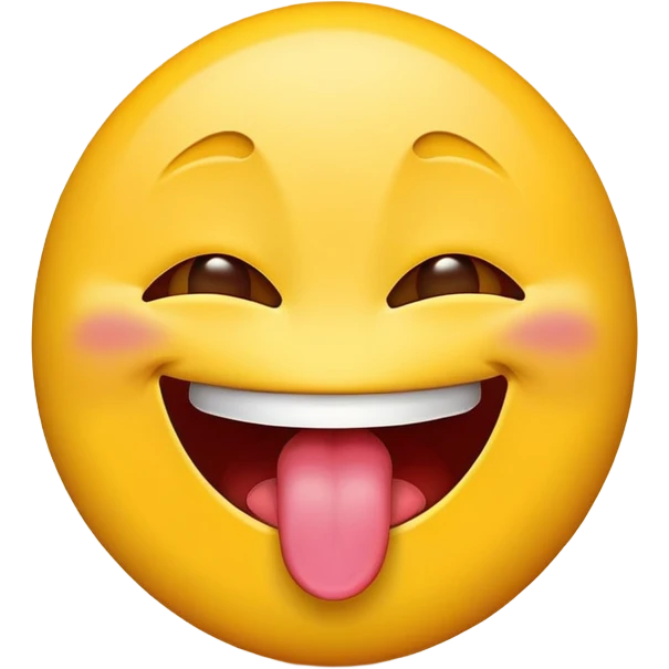 Tongue out emoji with peace sign infront of the tongue  emoji