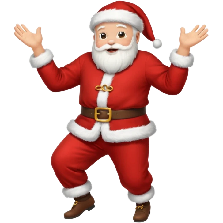 santa claus dance applause emoji