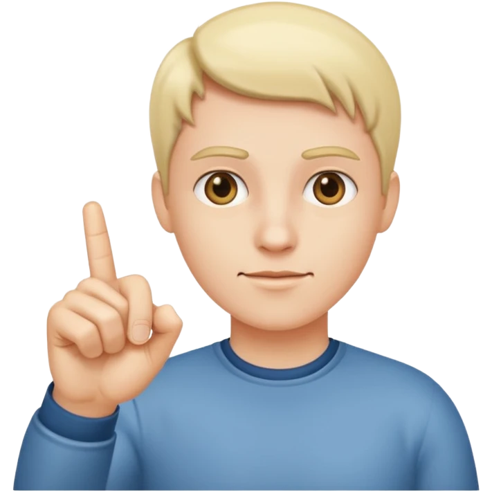 أريد ايموجي لإصبع السبابة موجه إلى الأمام emoji