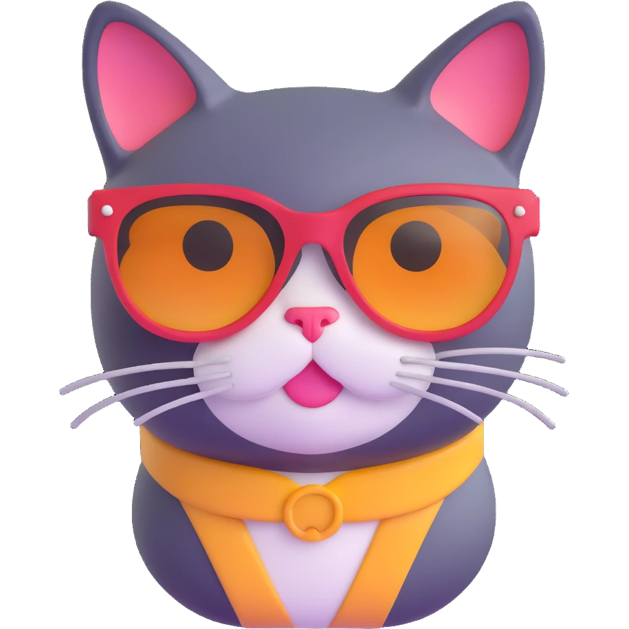 cat wearing sunglasses emoji