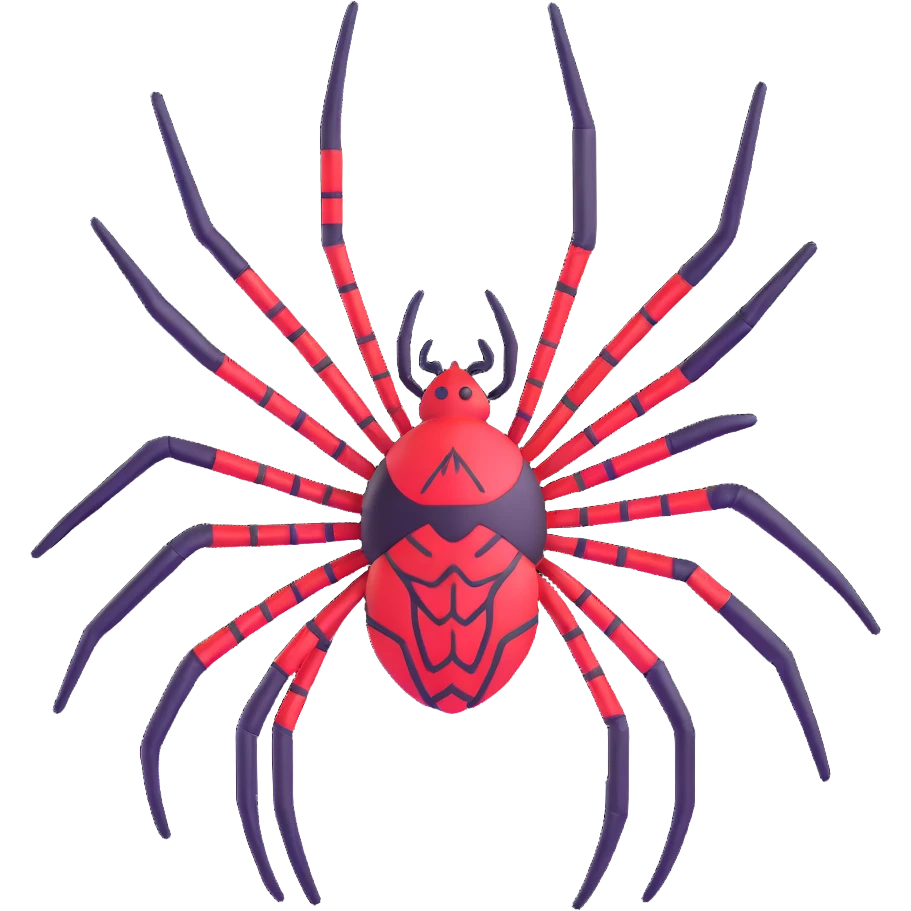 advanced spider civilization with structures emoji