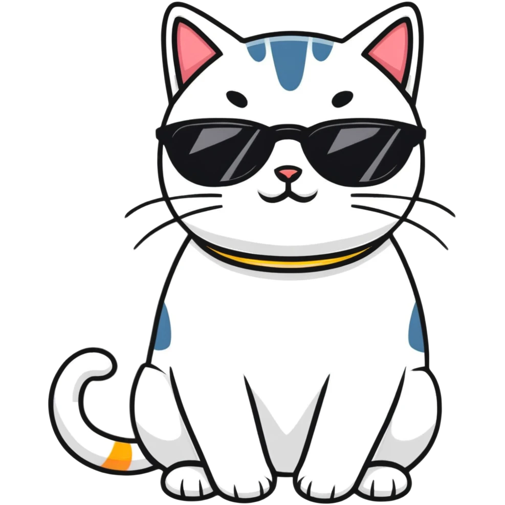 cat wearing sunglasses emoji