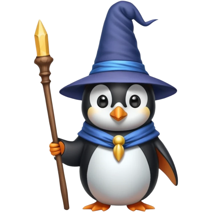 Penguin Wizard emoji