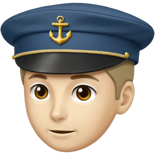 Khaki camo sailor hat  emoji