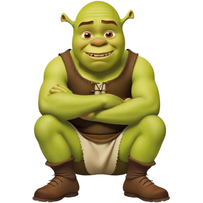 Shrek shitting emoji