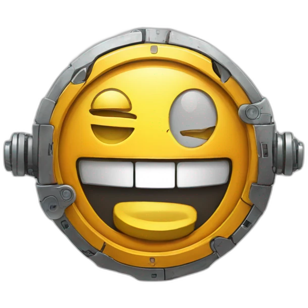 robot bitcoin smile emoji