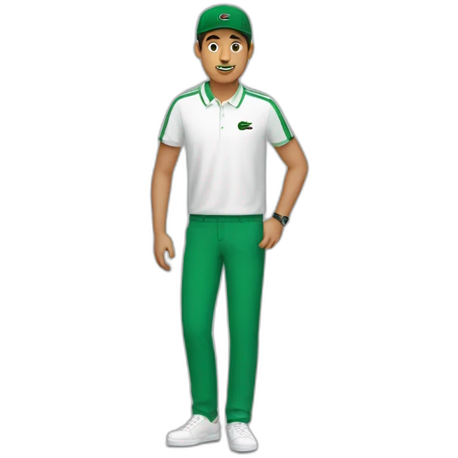 algerian Guy with Lacoste emoji