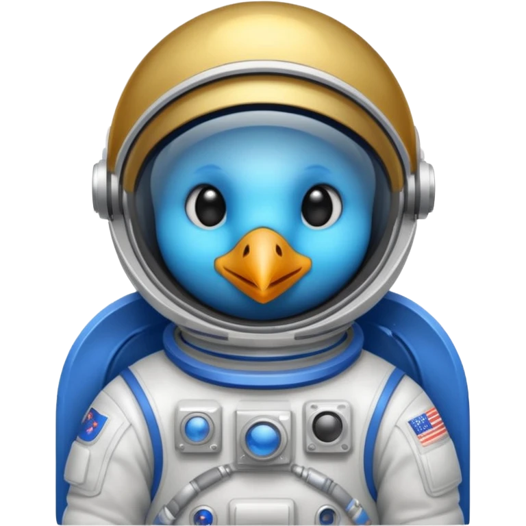 bird with astronaut suit emoji