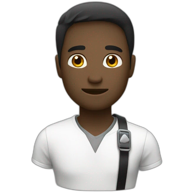 Coeur Noir et blanc emoji