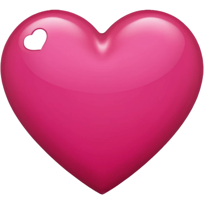 Deep reddish pink heart emoji