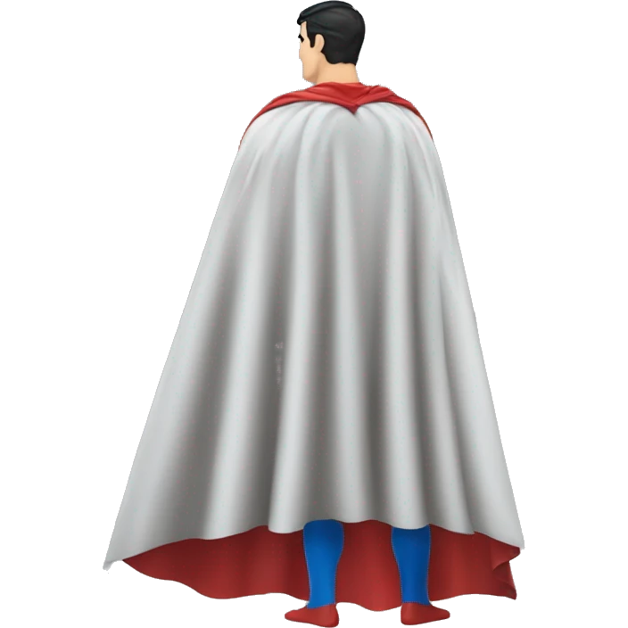 Superman cape alone from behind emoji