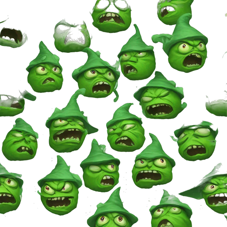 angry green witch from Dungeons & Dragons super realistic emoji