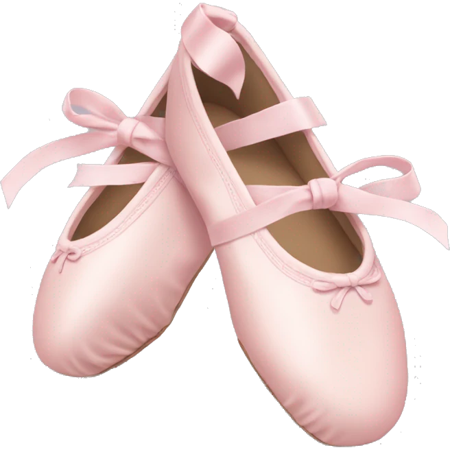 Pale pink ballet shoes emoji