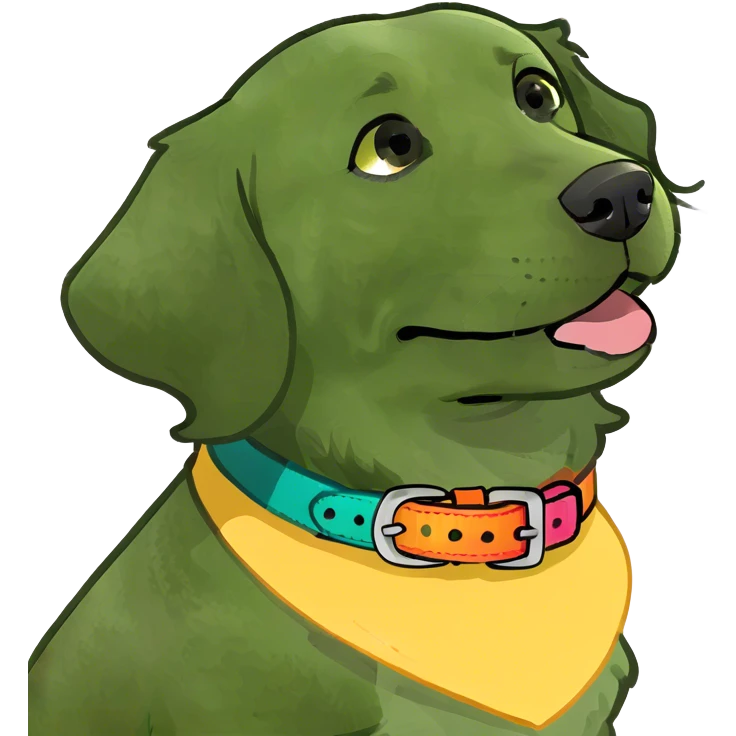 Golden retriever named butter emoji