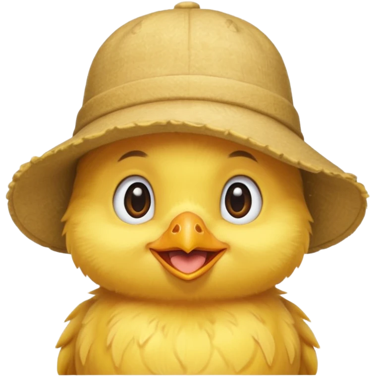 Chick in a hat emoji