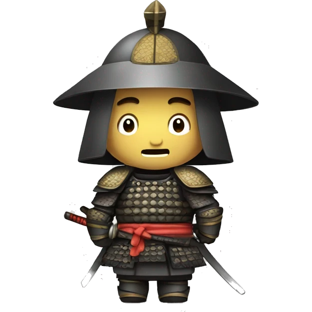 Samurai in medieval armor   emoji