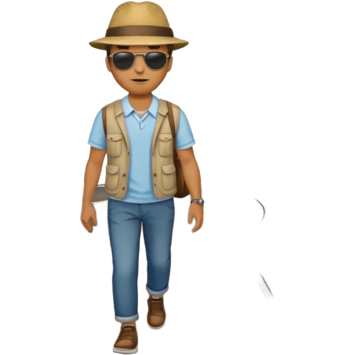 Man on the road  emoji