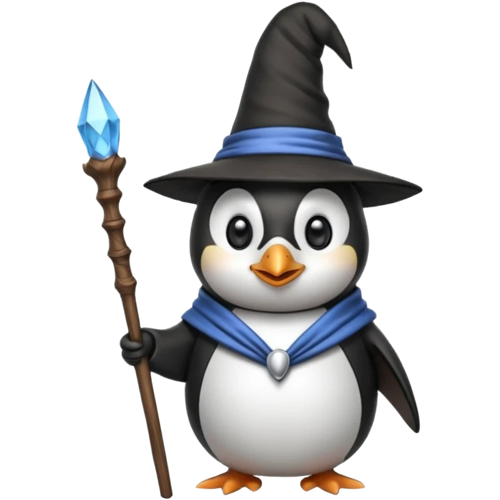 Penguin Wizard emoji