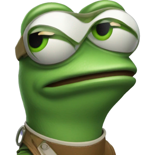 pepe with rocket  emoji