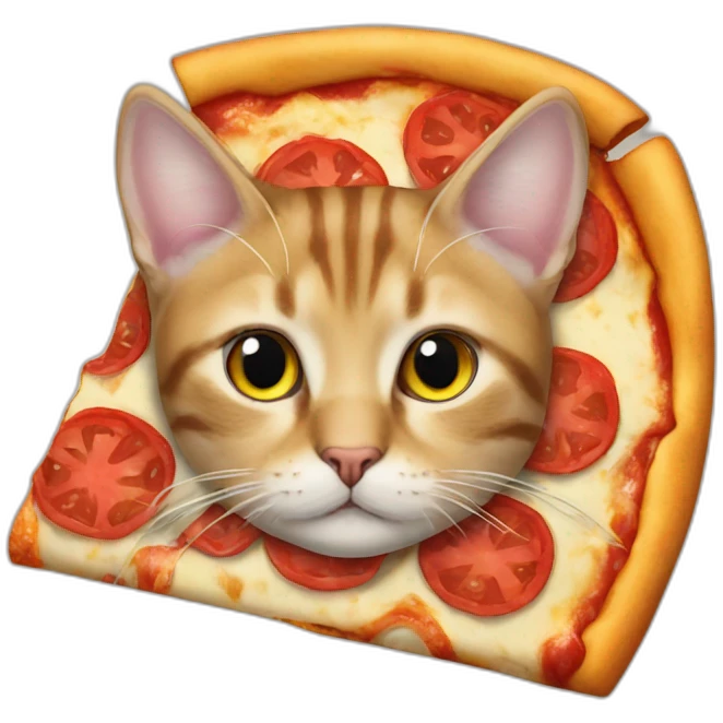 Cat pizza emoji