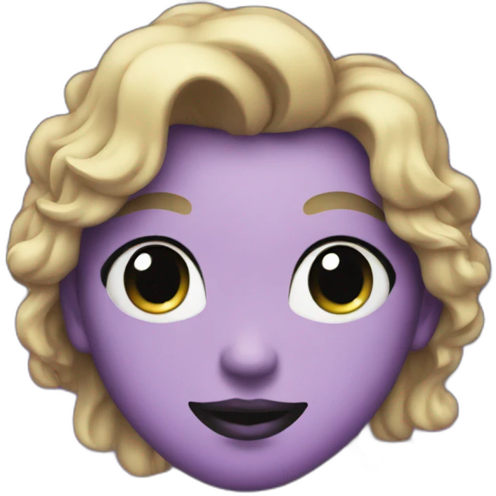Black and purple glitter heart emoji