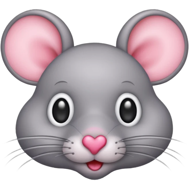 Rata con ojos de corazon emoji