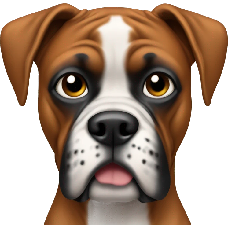 Boxer dog with boxer gloves on emoji