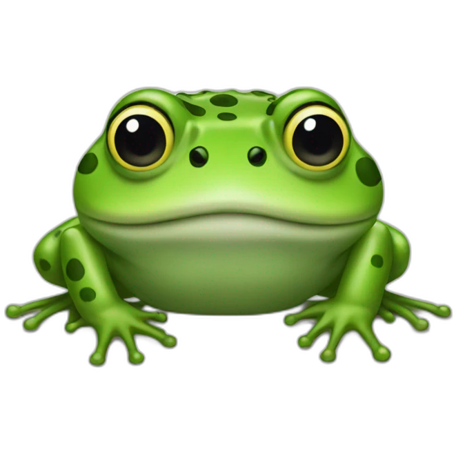 One hair frog emoji