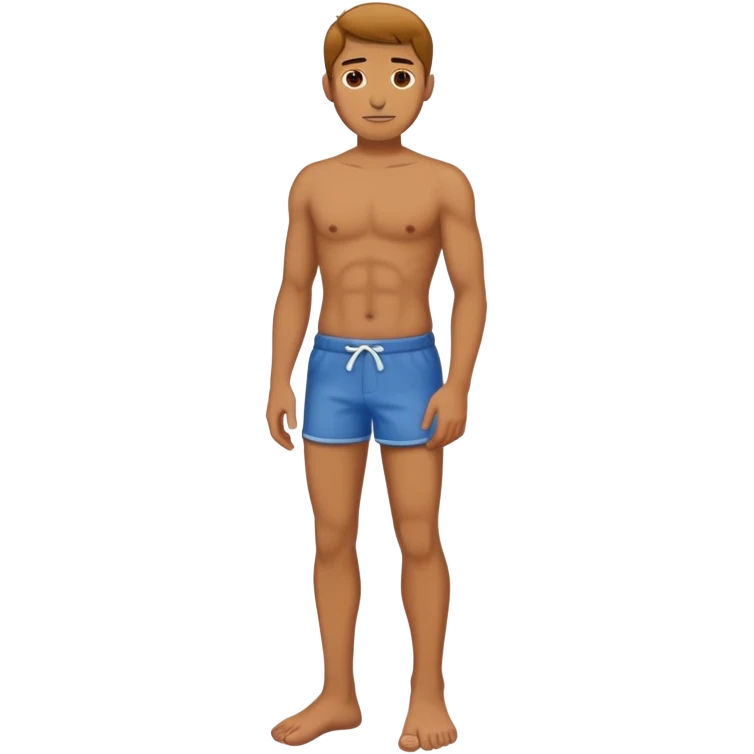 A man with no shoes  emoji