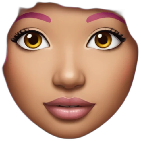 nicki minaj pink hair realistic emoji