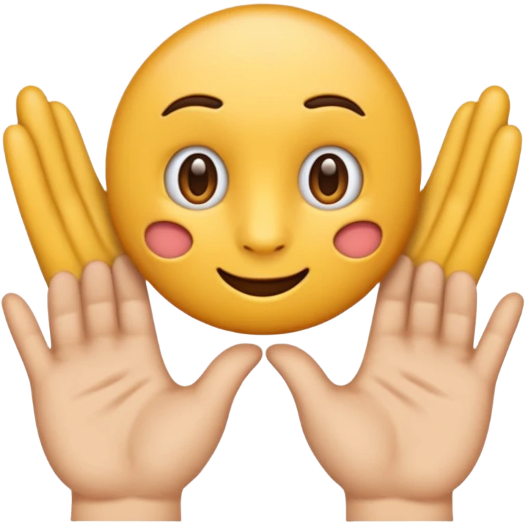 créer un emoji avec le signe de jul : c’est deux main côte à côté avec l’index et le majeure de levé emoji