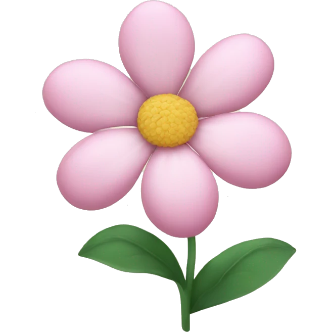 Light pink flower emoji