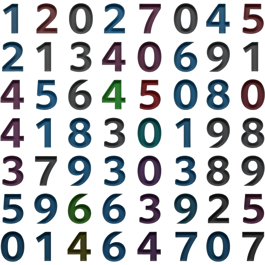 MATRIX NUMBERS emoji