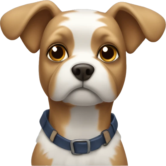 Yorkshire with low ears emoji
