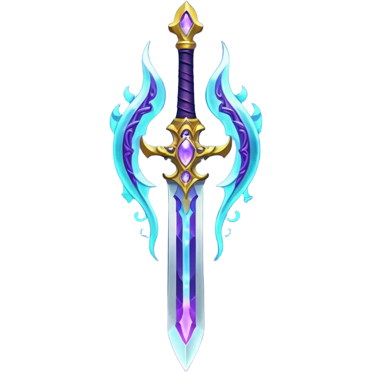 magical greatsword with a Eldritch purple powers in it emoji
