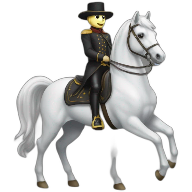 Phantome sur cheval emoji