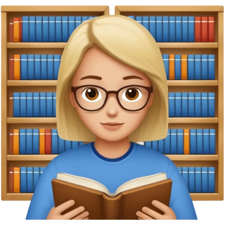 I’ll go to the library emoji