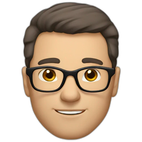 Sexy-Caucasian-Dad-dark brown-hair-dark-brown-eyes-glasses-straight-nose emoji