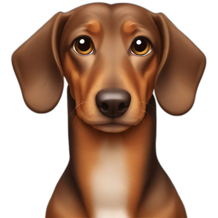 side view of daschund emoji